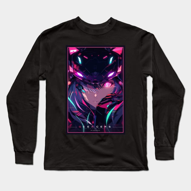 Anime Cat Girl | Quality Anime Design | Chibi Cat Girl Miaw | Manga Anime Art Long Sleeve T-Shirt by AlNoah